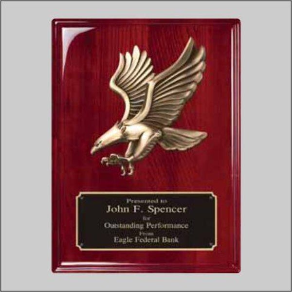 Rosewood Eagle Plaque
