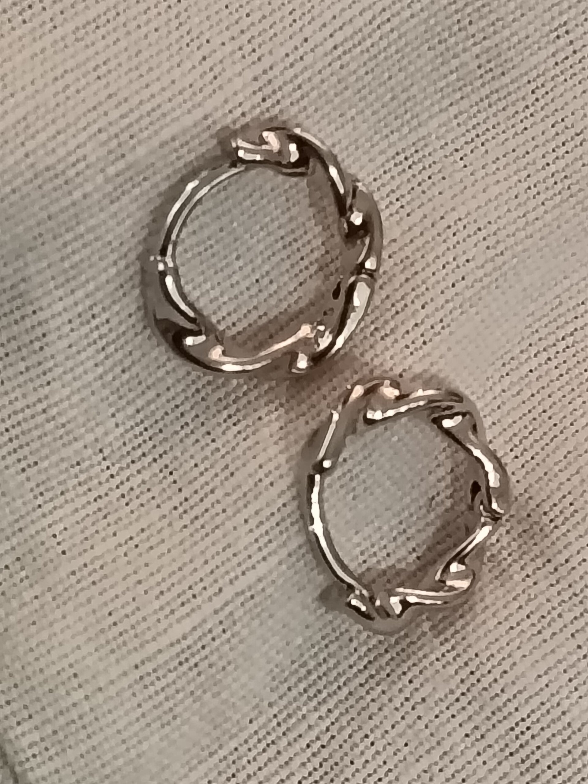 Jolie petite créole argenté