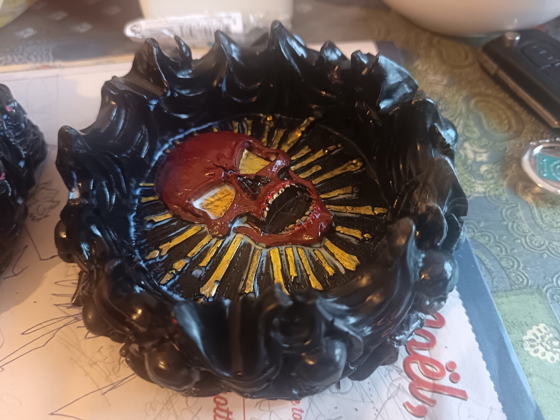 Cendrier tête de mort