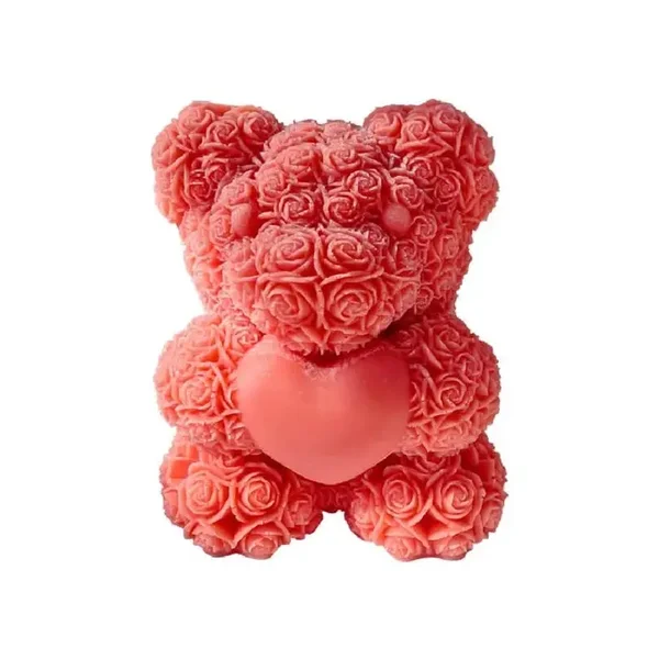 bougie ours avec son coeur