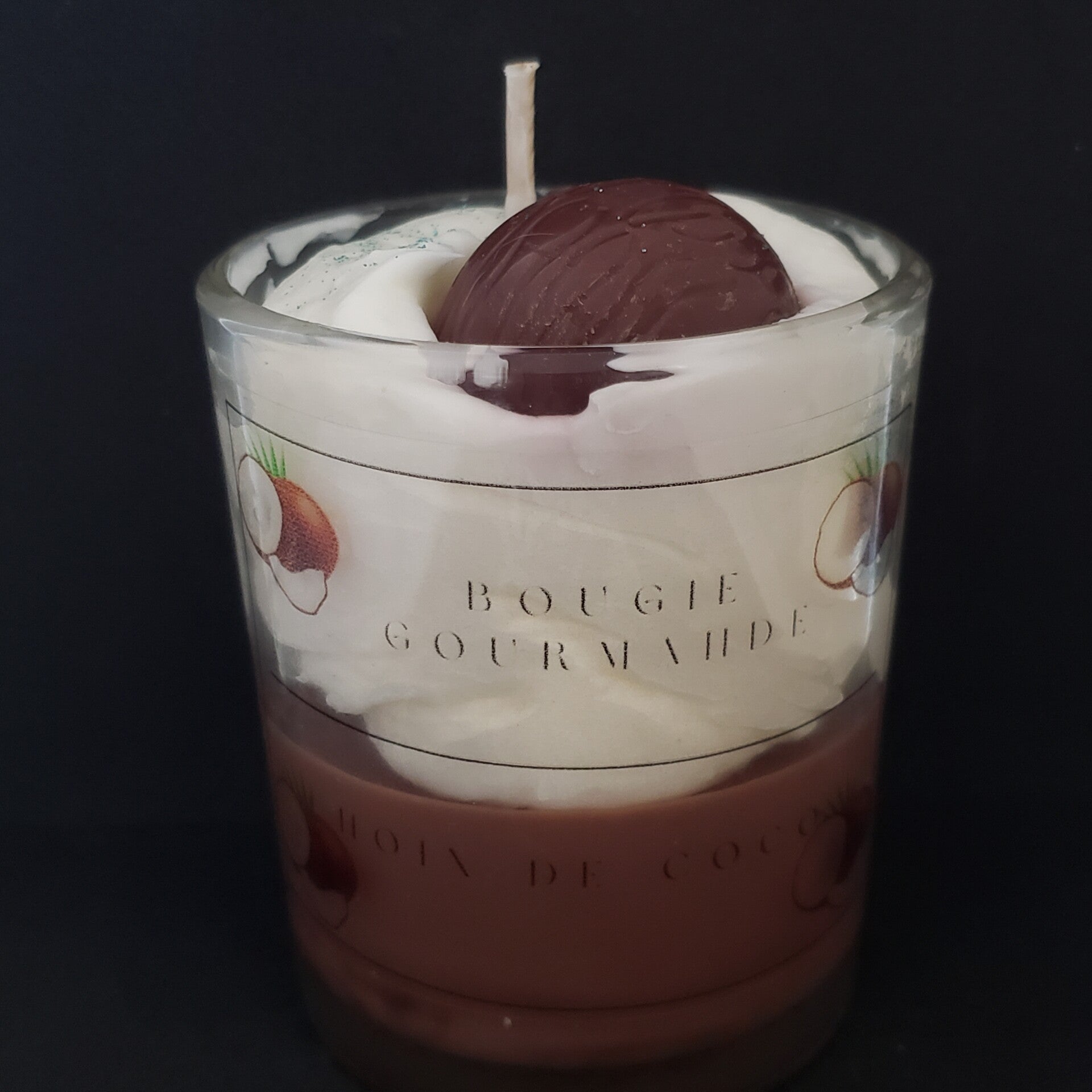Bougie gourmande noix de coco