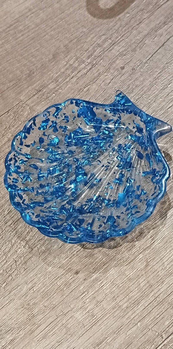 Coquillage à feuilles bleue 💙