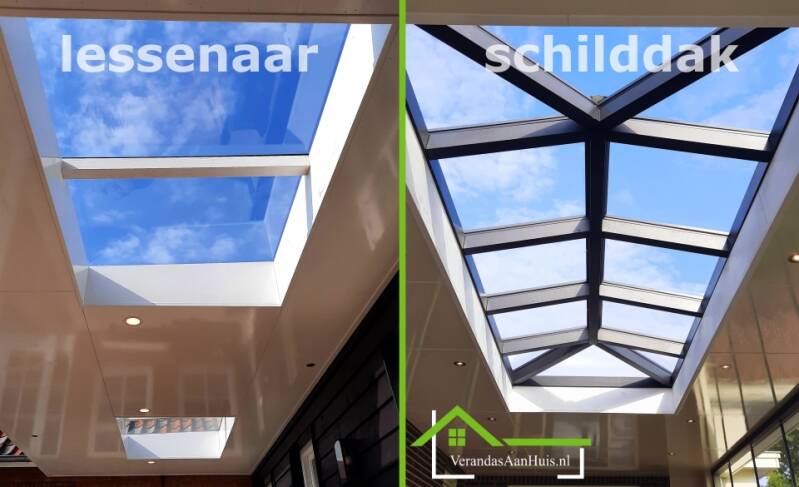 terras overkapping met lichtstraat