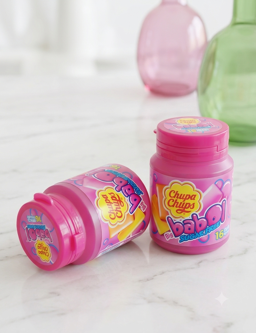Chupa Chups Big Babol Sugar Free.