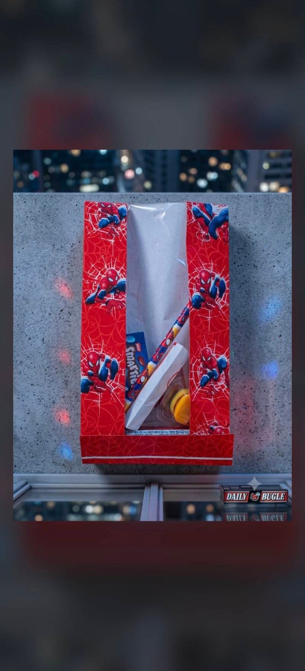 traktatie zakje Spiderman