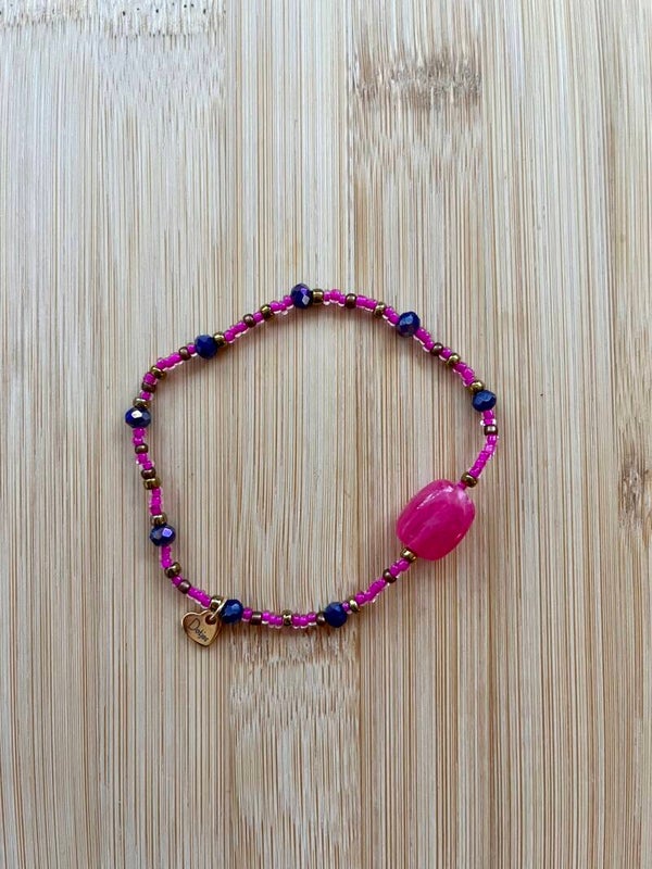 Kralenarmband Fijn Kraal roze