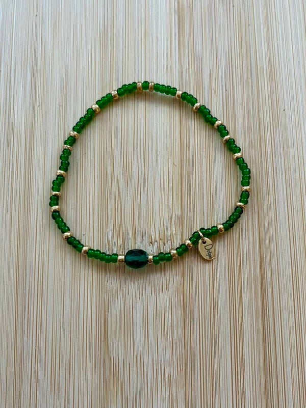 Kralenarmband Fijn Kraal groen