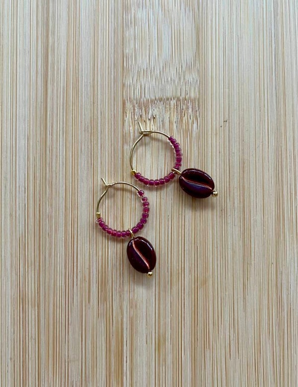 Oorring Kraal Koffieboon bordeaux