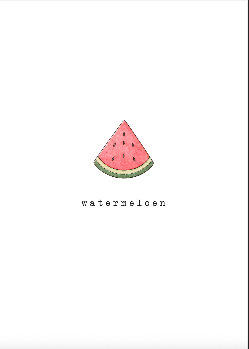 Kaart Watermeloen