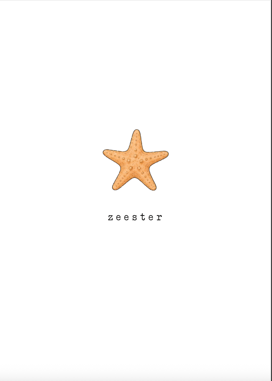 Kaart Zeester