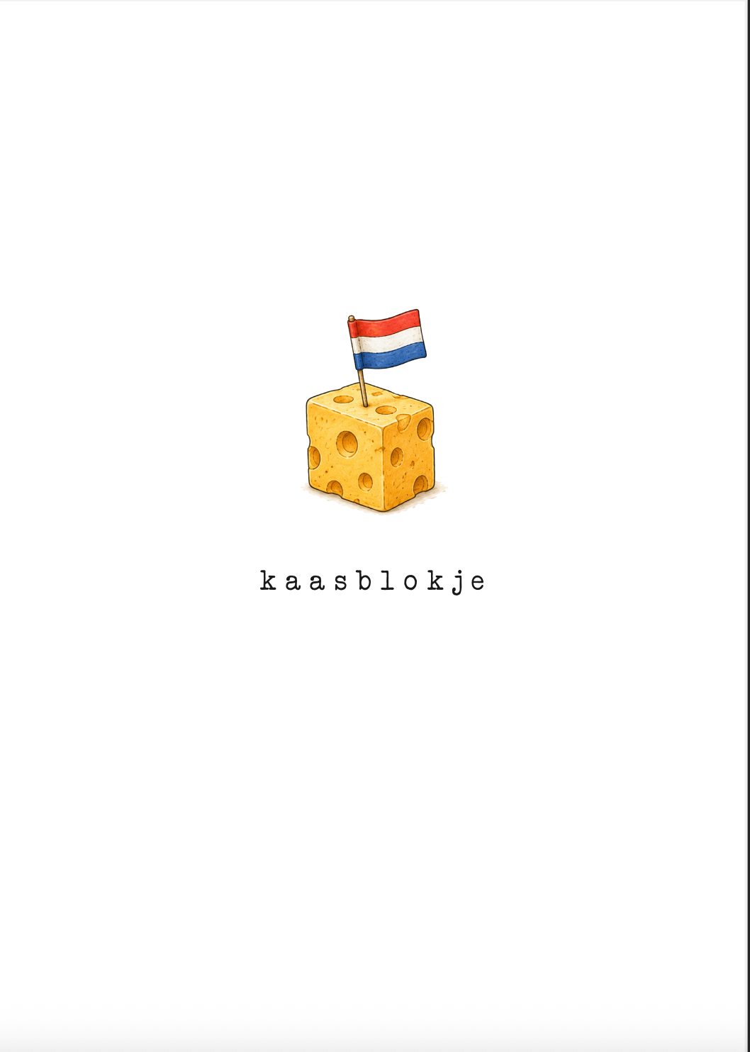 Kaart Kaasblokje