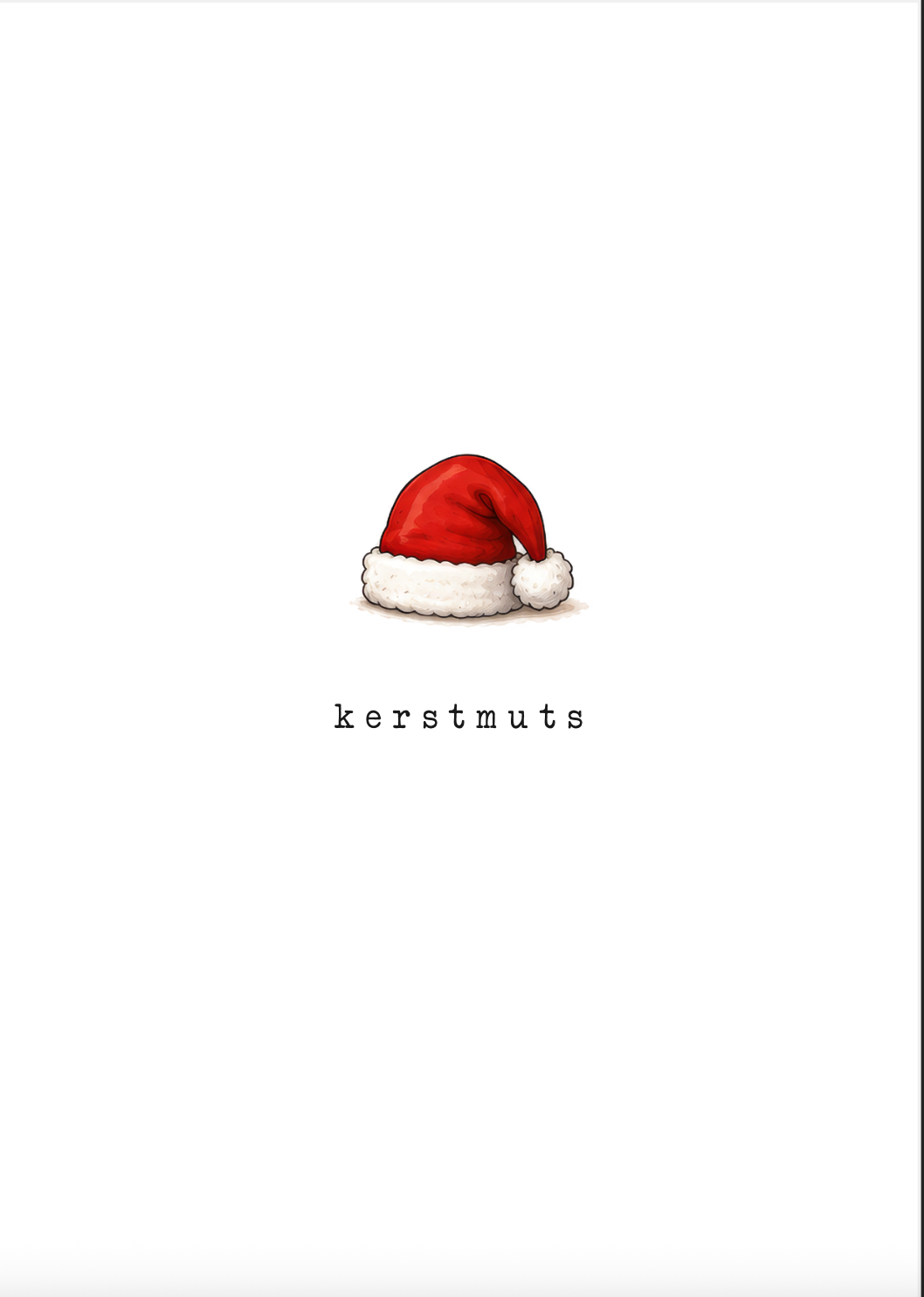Kaart Kerstmuts
