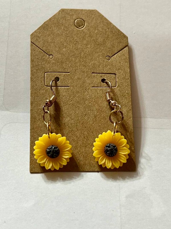 Sunflower earrings