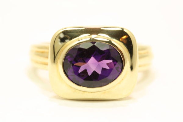 9 Karaat Ring (Amethist Nmr-04) ø8.0