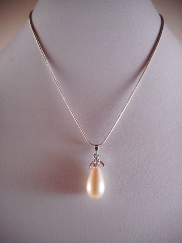 Zilveren Ketting (Parel Nmr-01)