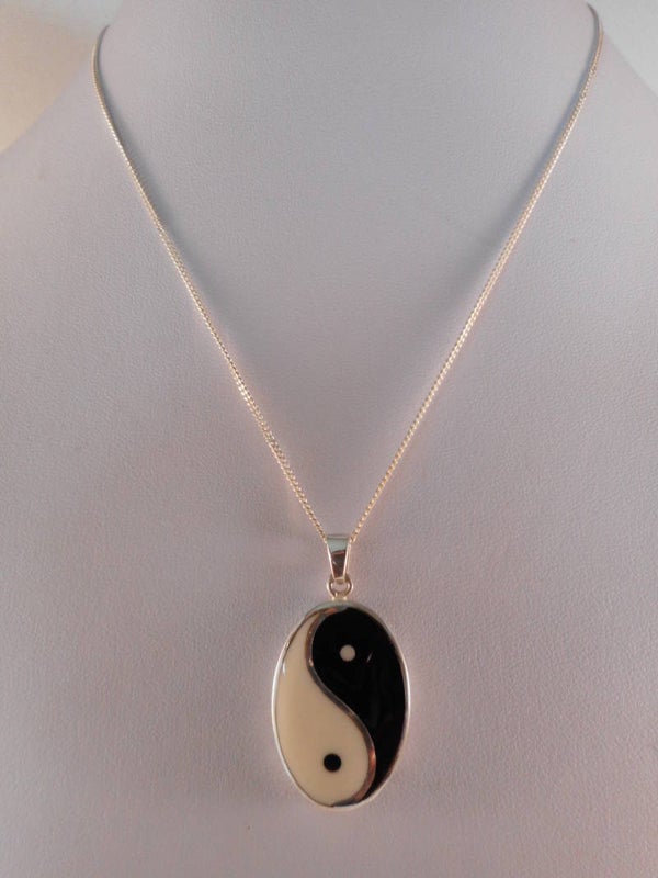 Zilveren Ketting (Ying & Yang Nmr-01)