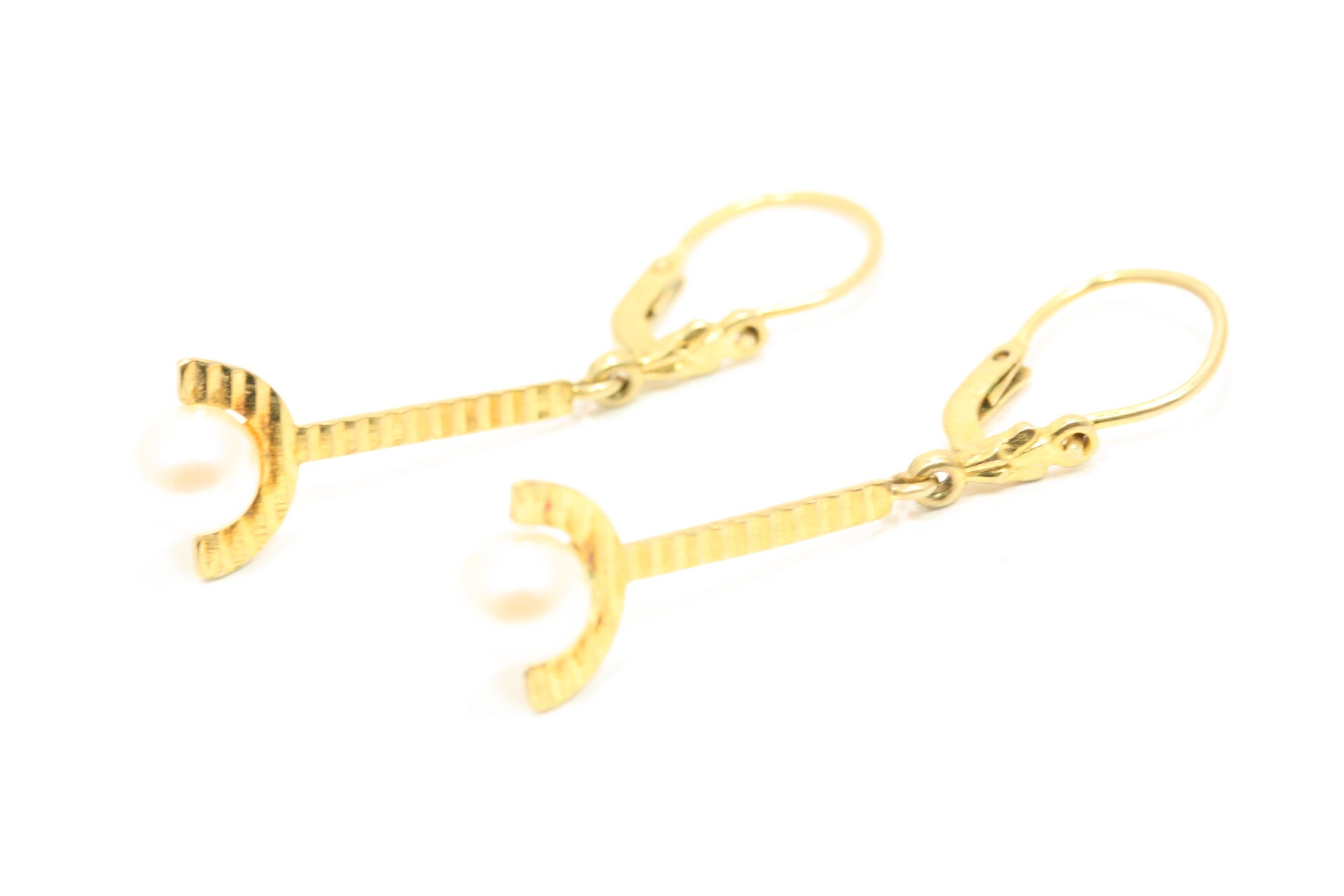 8 Karaat Oorbellen (Parel Nmr-01)