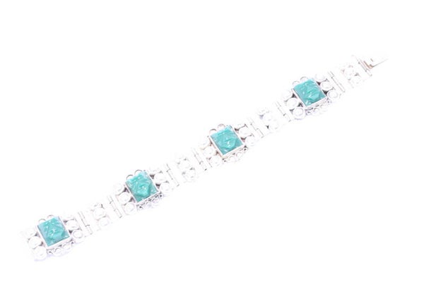 Zilveren Armband (Groene Onyx Nmr-01)
