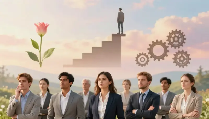 Pensées positives et transformation mentale illustrées par des couleurs lumineuses et un esprit ouvert