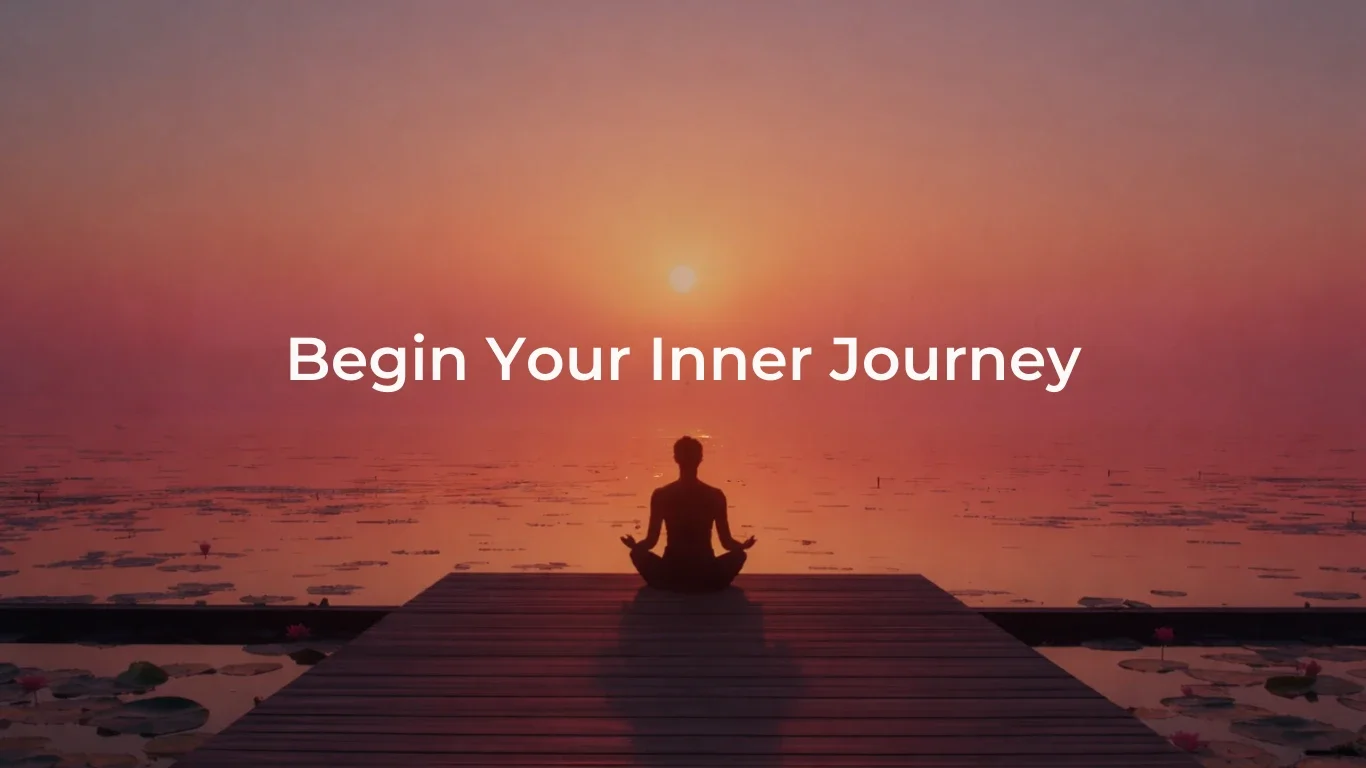 Zen meditation scene with guided meditations and mindful tools for inner peace