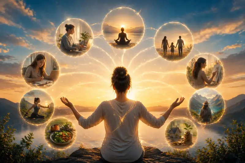 Application d’un mindset positif dans tous les domaines de vie pour créer équilibre et réussite