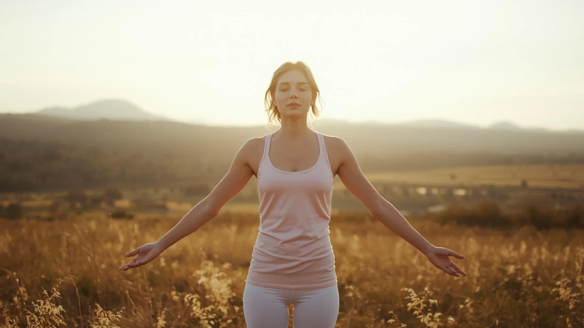 Personne debout dans la nature, posture ouverte et apaisée, symbolisant la mobilisation des ressources spirituelles et l’équilibre intérieur face aux difficultés