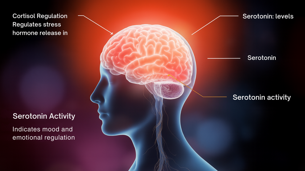 Infographic of morning routine neurochemistry and brain pathways