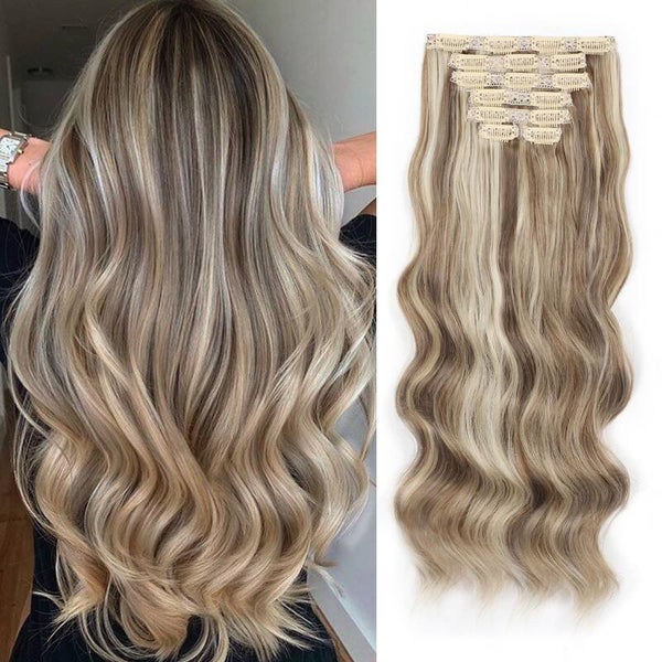 Synthetic Clip In Hair Extensions