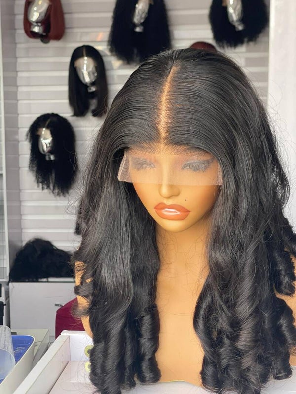 22inch 100% Human Hair Magic Curl Virgin Hair with HD Frontal(5*5). MaidenHairByLMFH 4 out of 5 stars