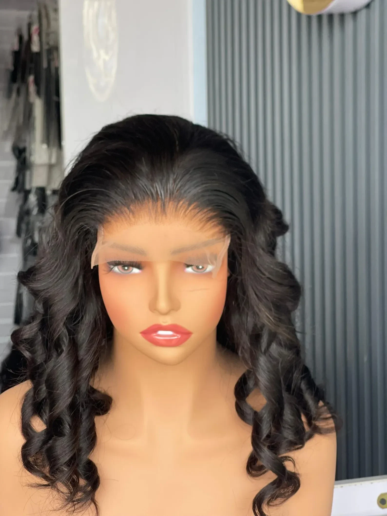 12inch 100% Human Hair, Body wave Glueless Human Hair Wig. 5*5HD Closure, Prebleached and Preplucked.