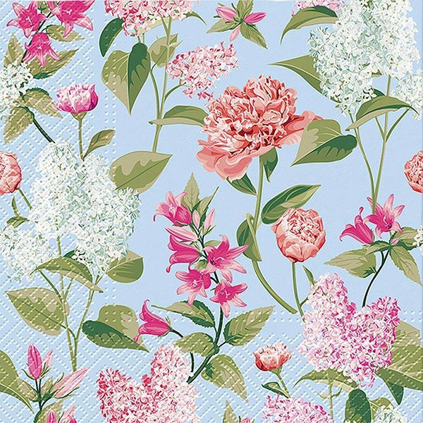 Serviettes en papier Lilas Pivoine