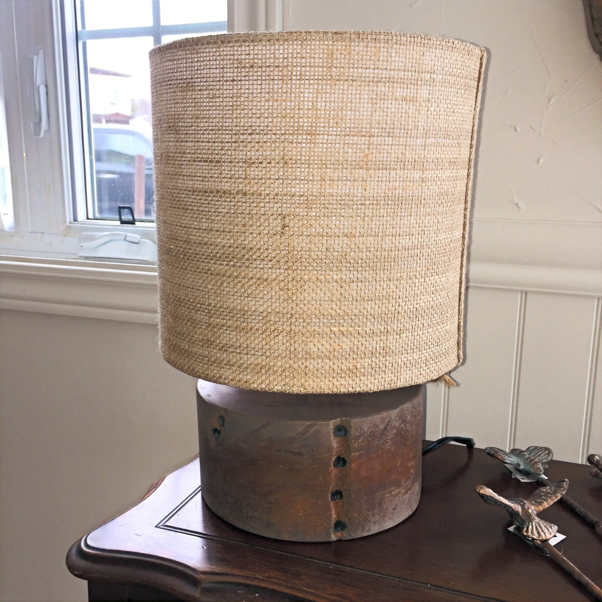 Lampe Bois et Jute