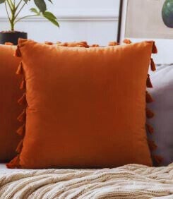Coussin Pampas Orange