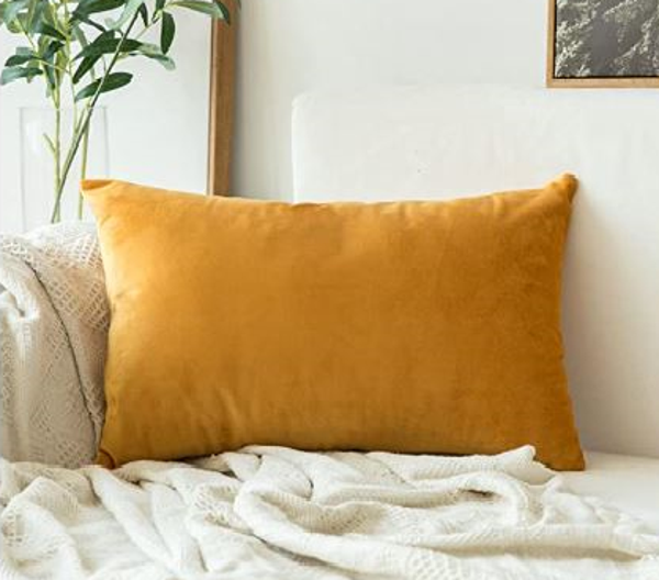 Coussin Jaune Ocre