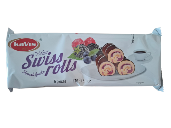 Mini swiss rolls fruits des bois