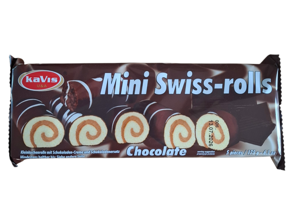 Mini swiss rolls chocolat