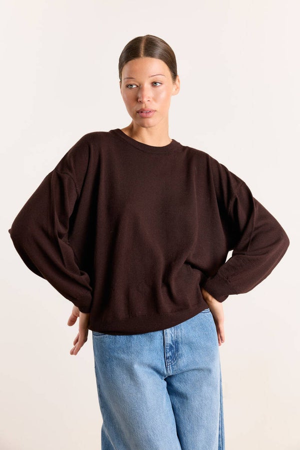 STUDIO CLIQUE stephanie knit brown