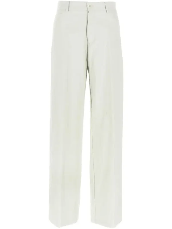 NUDE vegan leather pants white