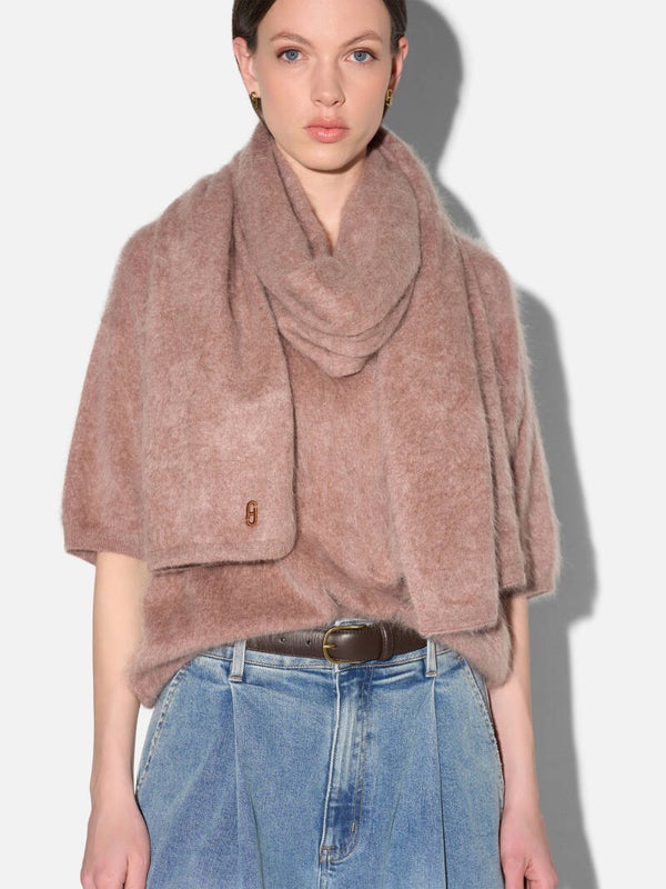 JANICE santon scarf taupe