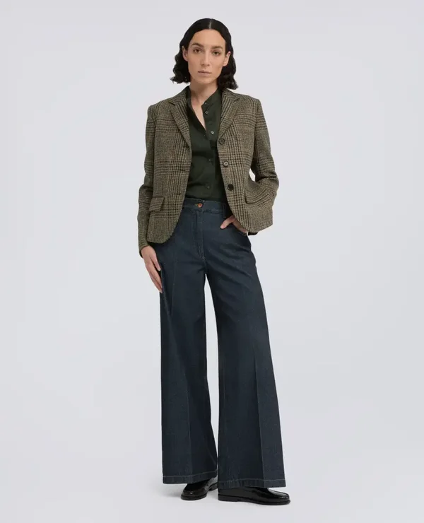 ASPESI wide jeans navy