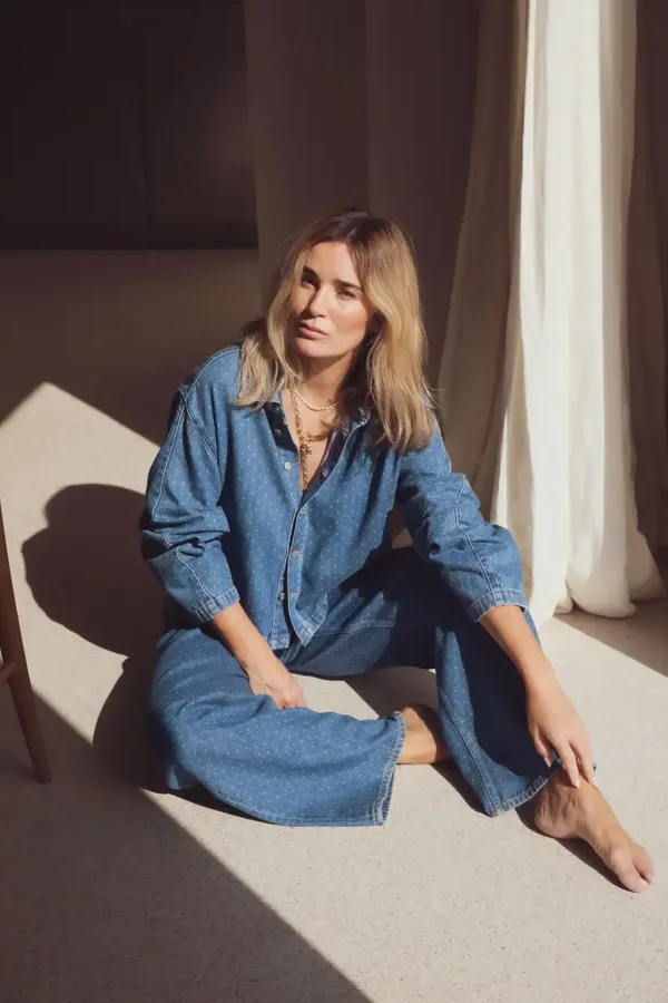 CAMILLA PIHL jace blue dot denim