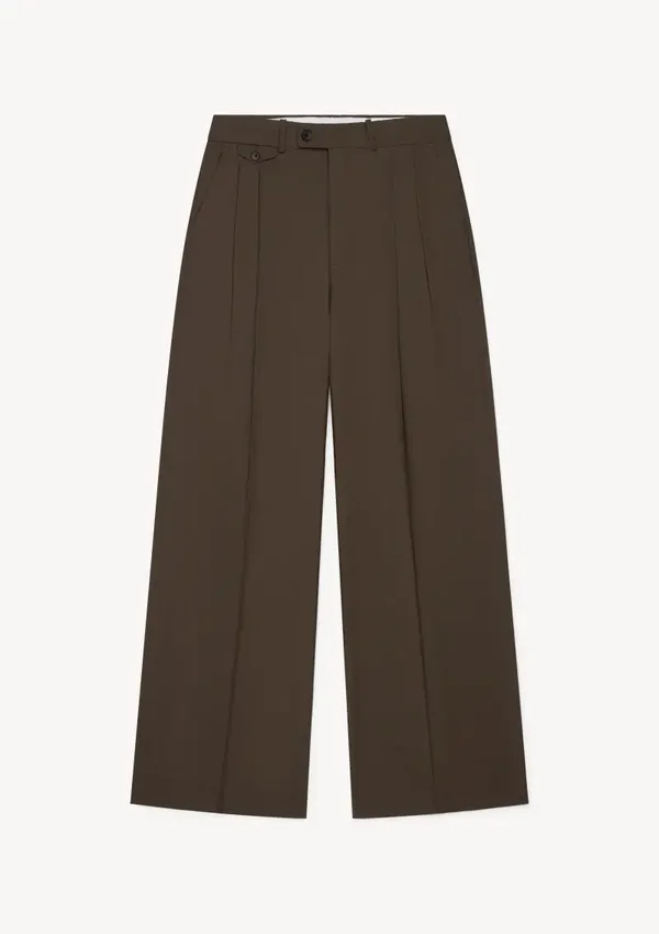 HERMAN pleated pants brown
