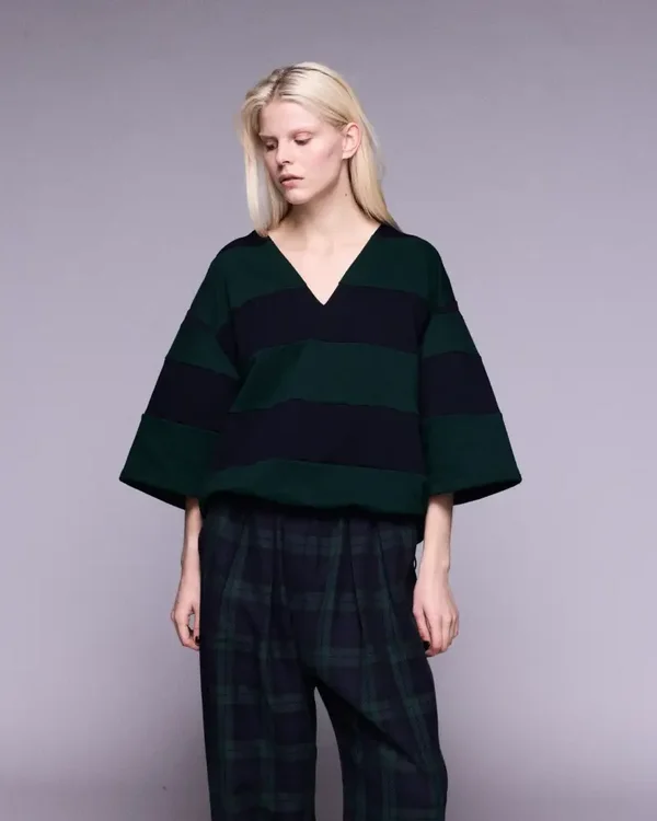JOHNY louise sweat navy/green