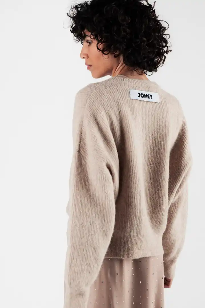JOHNY bess alpaca knit sand
