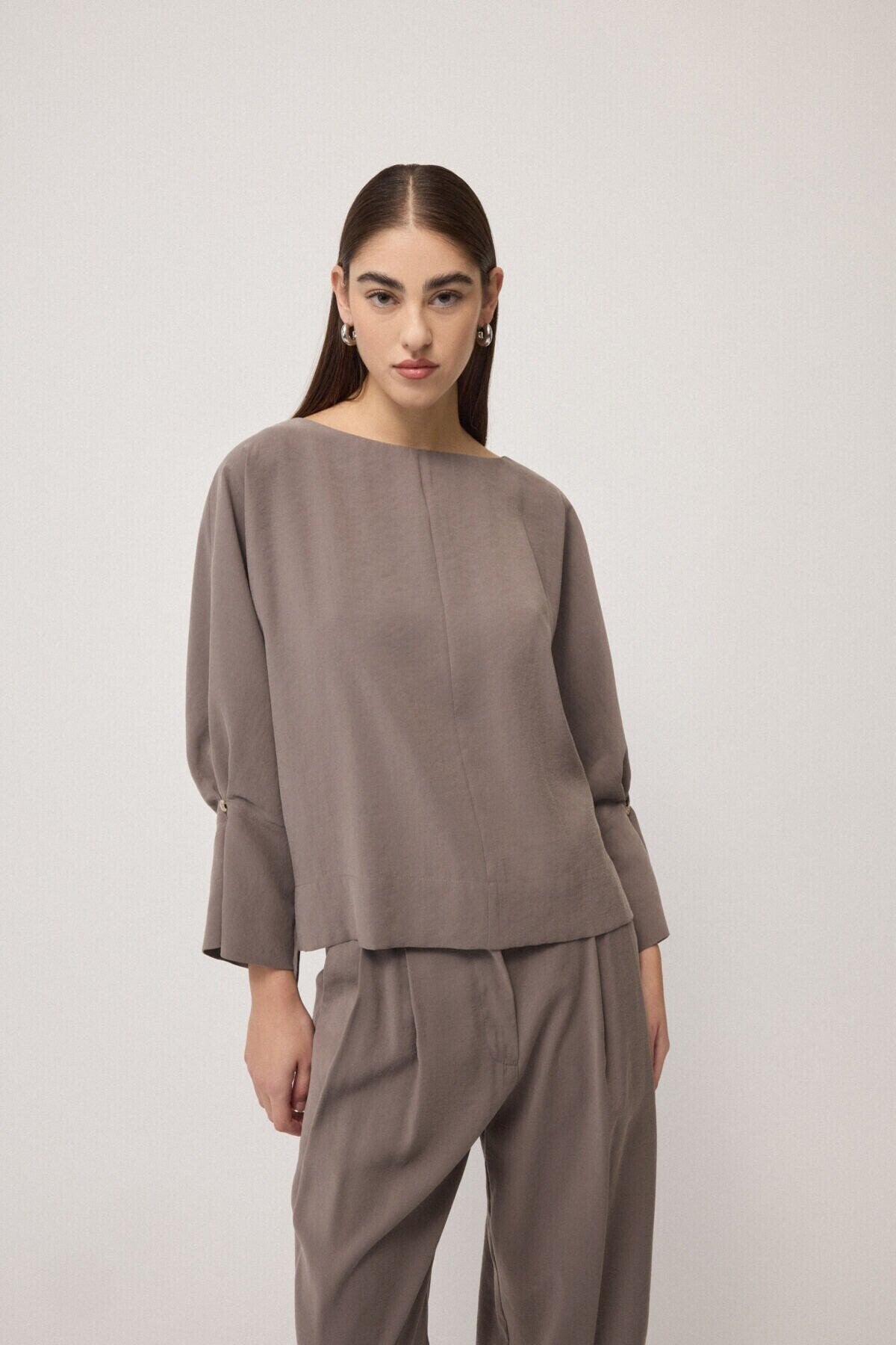 OTTOD'AME mocha blouse