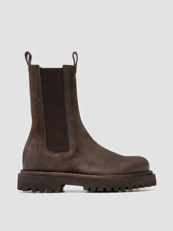 OFFICINE CREATIVE wisal dark brown suede