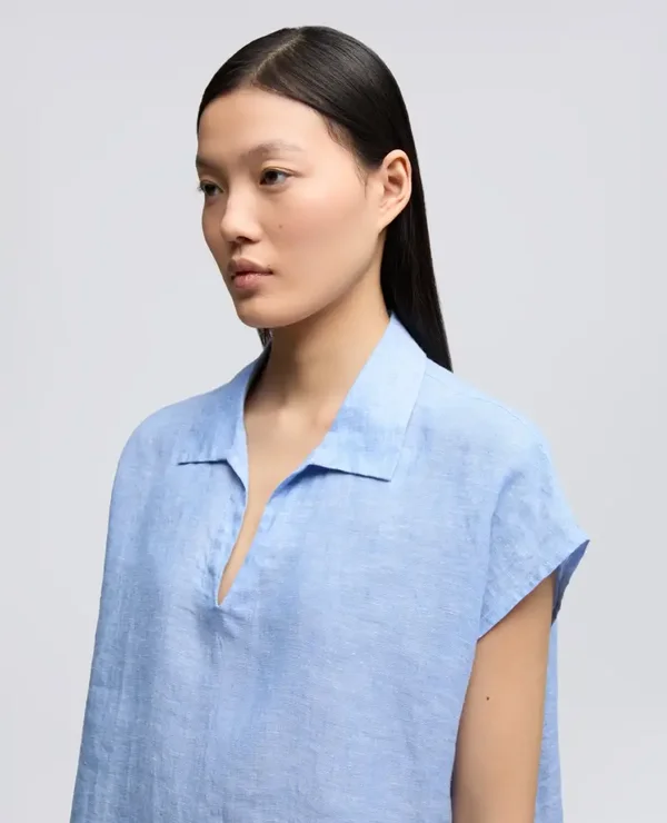 ASPESI linen blouse azzurro
