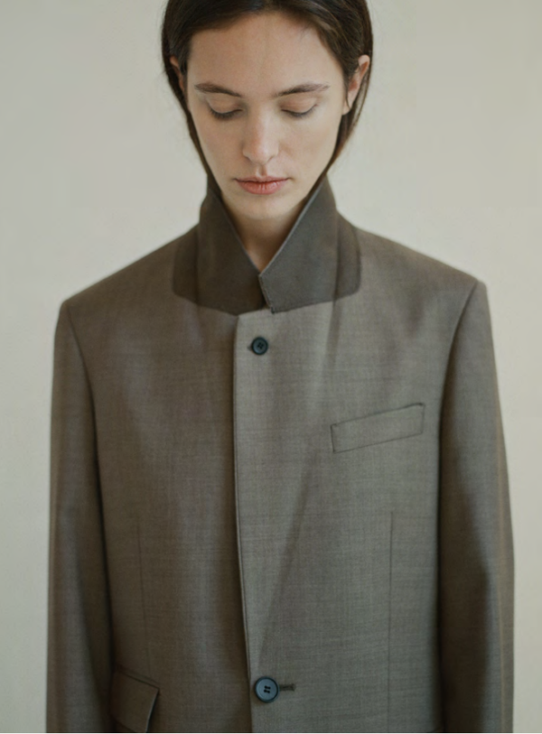 HERMAN classic blazer brown melange