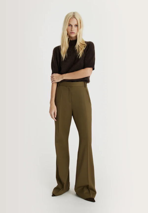MARGAUX LONNBERG milo khaki trousers