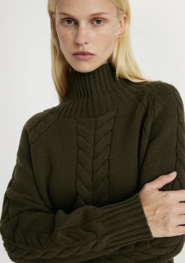 MARGAUX LONNBERG bambi knit khaki
